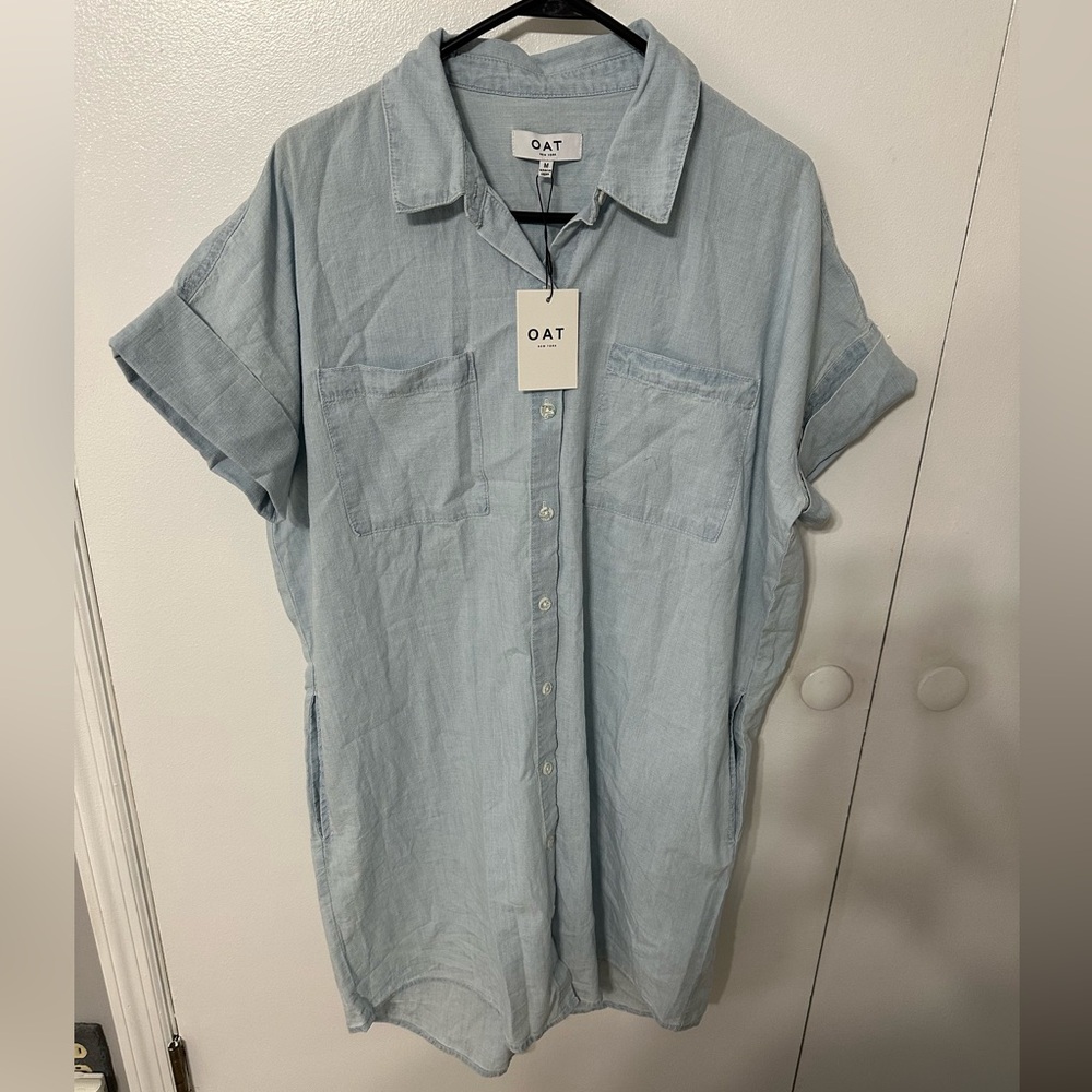 NWT OAT NEW YORK button down dress